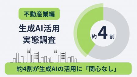 【生成AI活用実態調査|不動産業編】「AI活用に関心な 【生成AI活用実態調査|不動産業編】「AI活用に関心な