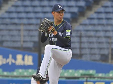 日本通運野球部、ドラフト会議で冨士投手が千葉ロッテ 日本通運野球部、ドラフト会議で冨士投手が千葉ロッテ