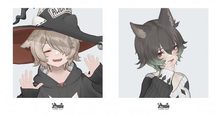 YOYOGI MORIより新作3Dモデル「DARK CAT WITCH」「DAR