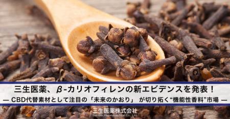 【三生医薬】β-カリオフィレンの新エビデンスを発表! 【三生医薬】β-カリオフィレンの新エビデンスを発表!