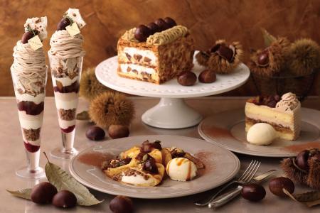 【キハチ カフェ】“モンブランケーキ”を7層仕立てのパ