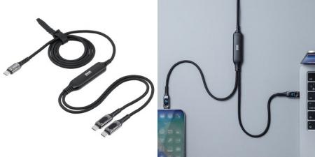 2台同時に充電できる！電力表示機能付きで100W対応の2