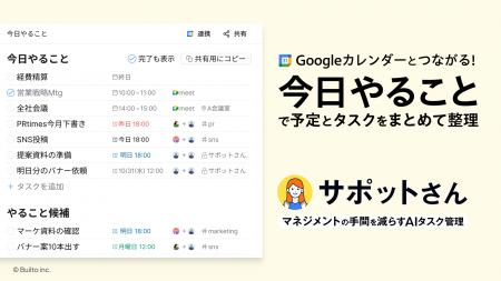マネジメントの手間を減らすAIサポーター「サポットさ