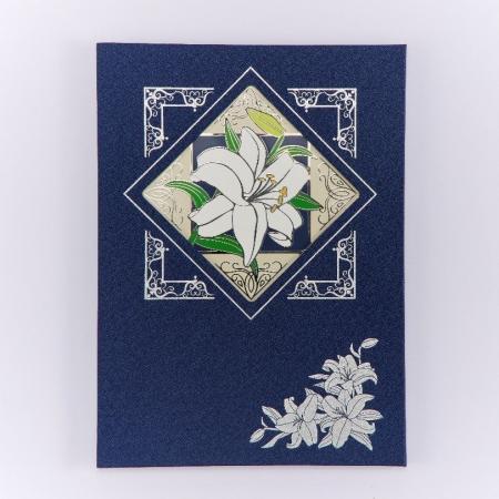 新たな弔慰用電報台紙 七宝電報「慈しみ(いつくしみ 新たな弔慰用電報台紙 七宝電報「慈しみ(いつくしみ