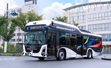 平塚市で全国初「エルガEV 自動運転バス」実証運行を