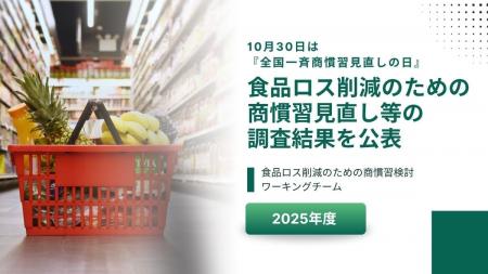 10月30日は『全国一斉商慣習見直しの日』 食品ロス削 10月30日は『全国一斉商慣習見直しの日』 食品ロス削