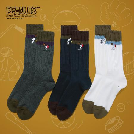 【SNOOPY】アメリカ４大スポーツをモチーフにしたリブ