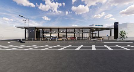 「ヤナセ博多板付支店」（メルセデス・ベンツ博多板付