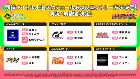 「東京eスポーツフェスタ2026」ｅスポーツ競技大会の