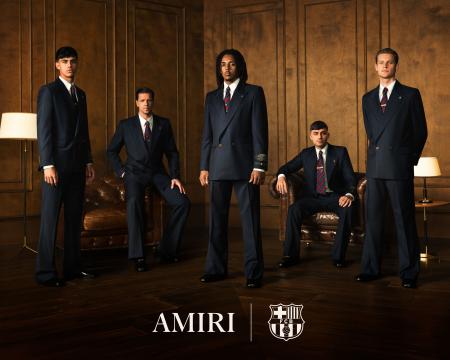 AMIRIがFCバルセロナの公式フォーマルウェアパートナ AMIRIがFCバルセロナの公式フォーマルウェアパートナ