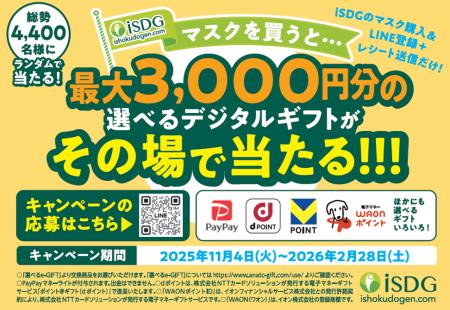 対象マスクを買って応募!総勢4,400名様にデジタルギ 対象マスクを買って応募!総勢4,400名様にデジタルギ