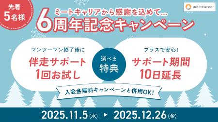 ミートキャリア、11月5日（水）より6周年記念キャンペ