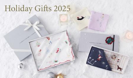 ホリデーのきらめきを一枚に 心ときめくハンカチーフ