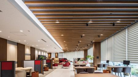 不燃軽量造作材「エアリライトルーバー」の施工対象下 不燃軽量造作材「エアリライトルーバー」の施工対象下