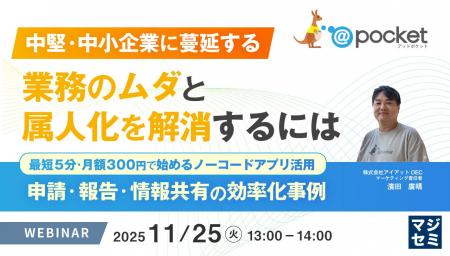 『 中堅・中小企業に蔓延する業務のムダと属人化を解 『 中堅・中小企業に蔓延する業務のムダと属人化を解