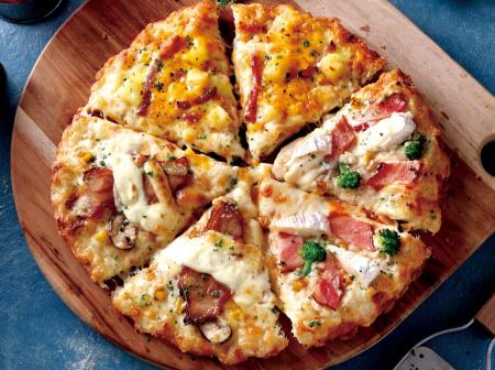 冬の“ごほうびピザ”にぴったり!3種の味が1枚で楽しめ 冬の“ごほうびピザ”にぴったり!3種の味が1枚で楽しめ
