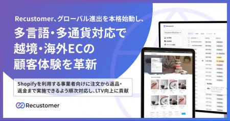Recustomer、グローバル進出を本格始動し、多言語・多 Recustomer、グローバル進出を本格始動し、多言語・多