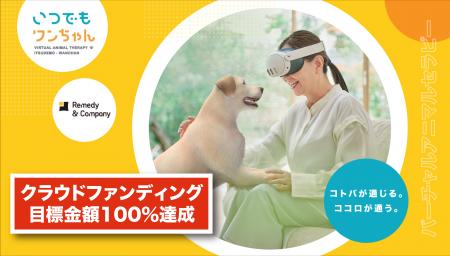 クラウドファンディング開始1週間で目標金額100%を クラウドファンディング開始1週間で目標金額100%を