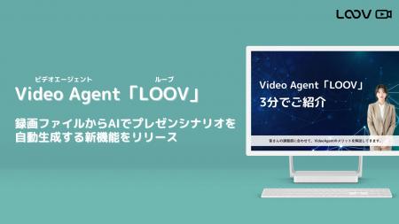 Video Agent「LOOV」、録画ファイルからAIでプレゼン Video Agent「LOOV」、録画ファイルからAIでプレゼン