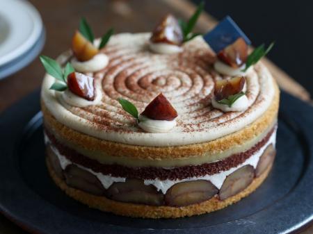 ヴィーガンパティスリー hal okada にて、旬の栗を使 ヴィーガンパティスリー hal okada にて、旬の栗を使