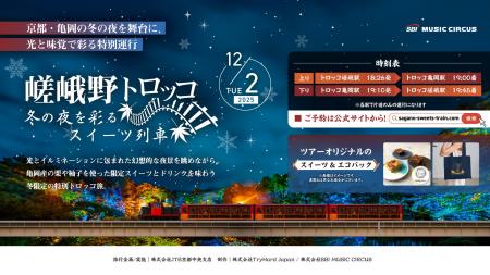 【京都・亀岡】冬を彩る特別運行!12月2日(火)イル 【京都・亀岡】冬を彩る特別運行!12月2日(火)イル