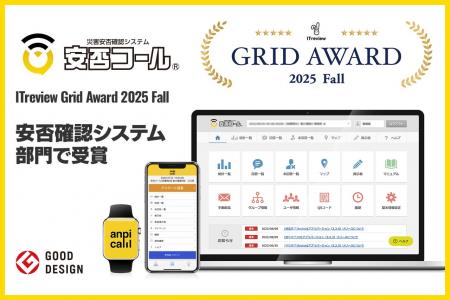 安否確認システム「安否コール」が、ITreview Grid Aw 安否確認システム「安否コール」が、ITreview Grid Aw