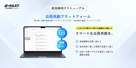 ローカルハブ「公民共創プラットフォーム」、新たな機 ローカルハブ「公民共創プラットフォーム」、新たな機
