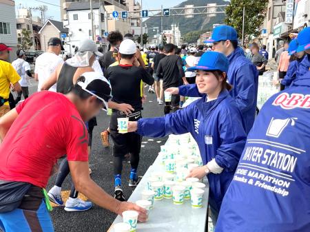 ~ ベビーチーズで地元ランナーをサポート! ~ QBB ~ ベビーチーズで地元ランナーをサポート! ~ QBB