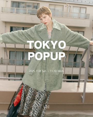 【yae】11/7より原宿にてPOPUP開催