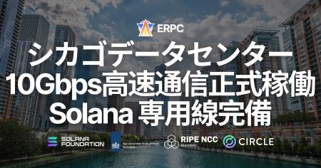 ERPC、シカゴデータセンター10Gbps高速通信を正式稼働 ERPC、シカゴデータセンター10Gbps高速通信を正式稼働