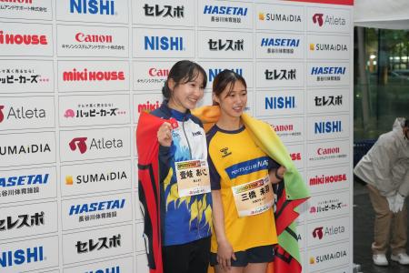 ハンドボール・三橋未羽と陸上・壹岐あいこが同タイム