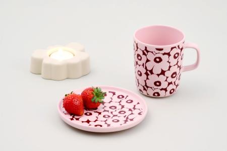 [マリメッコ]ピンクとバーガンディーで彩られたUnikko