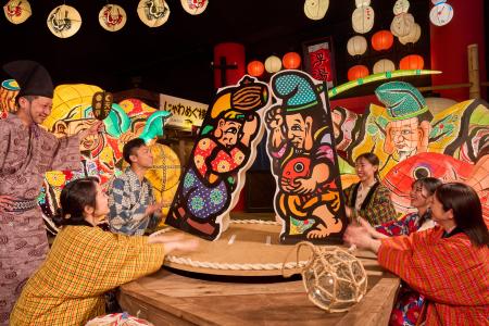 【青森屋】7体のねぶた七福神が出迎え、福を招くイベ