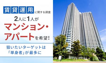 【賃貸運用に関する調査】2人に1人が「マンション・ア