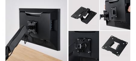 取り付けはワンタッチ、作業はノンストレス！モニター