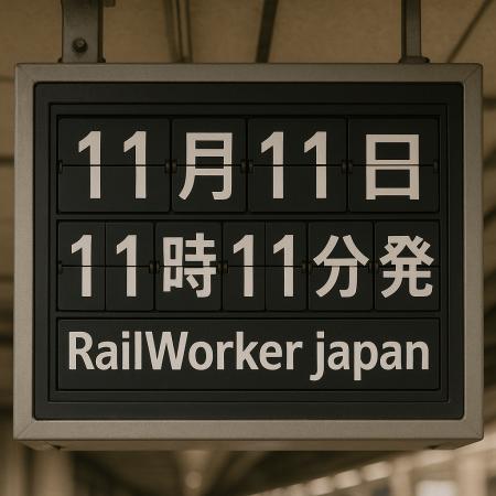 【11月11日11時11分発】一般社団法人 RailWorker Japa