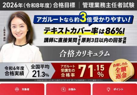 【2026年合格目標】管理業務主任者試験合格カリキュラ