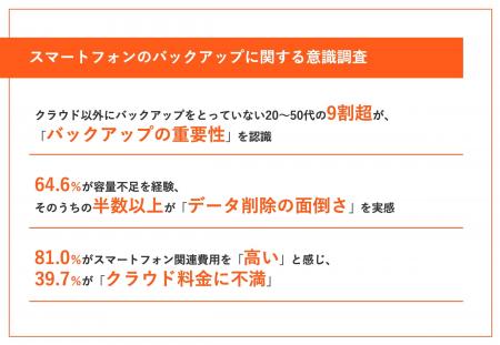 【スマートフォンの写真バックアップ実態調査】物価高