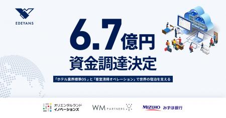 ホテル客室清掃 DX を推進する株式会社 Edeyans、シリ