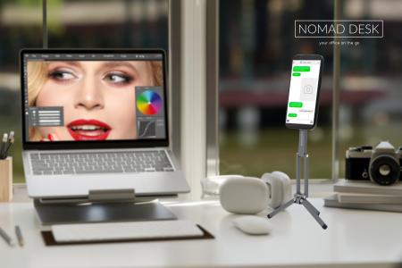 目線が変わる。約29cmまでの高さ、「多関節・軽量」Ma