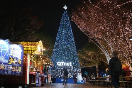 クリスマスアドベント天神中央公園会場「QTnet presen