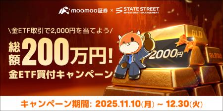 【総額200万円が当たる】moomoo証券×ステート・ストリ 【総額200万円が当たる】moomoo証券×ステート・ストリ
