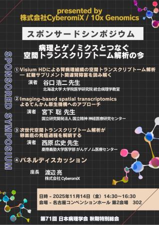 CyberomiXが【第71回 日本病理学会秋期特別総会】に出