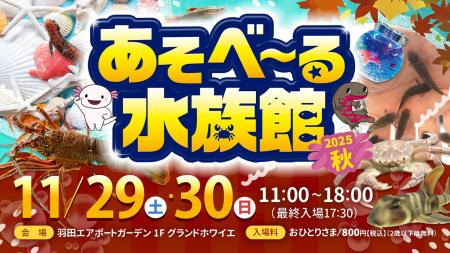 触れ合って学べる水族館イベント！『あそべ～る水族館