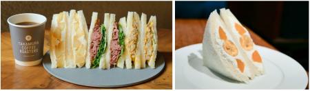 純サンドイッチとコーヒーの贅沢ペアリングダイヤ製パ