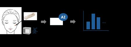 個々のシミの形成要因を独自AIシステムにより推定可能 個々のシミの形成要因を独自AIシステムにより推定可能