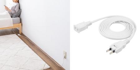 壁際やデスク裏でも楽に延長できる！安全性と取り回し