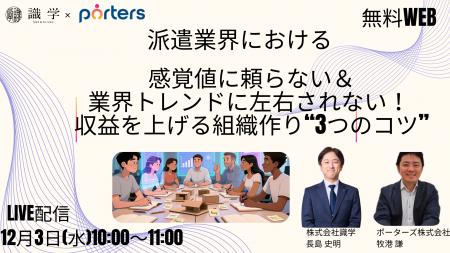 PORTERS×識学共催「派遣業界における感覚値に頼らない PORTERS×識学共催「派遣業界における感覚値に頼らない