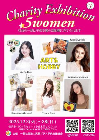 【Charity Exhibition 5Women】オーガニックカフェに