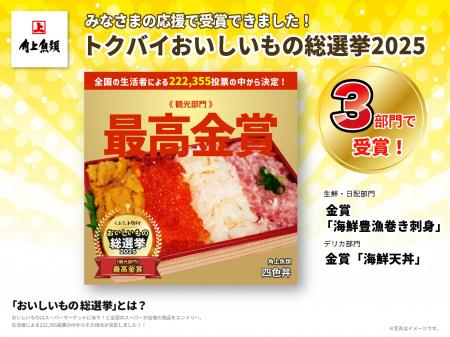 【角上魚類】「四色丼」が最高金賞！受賞を記念し全店